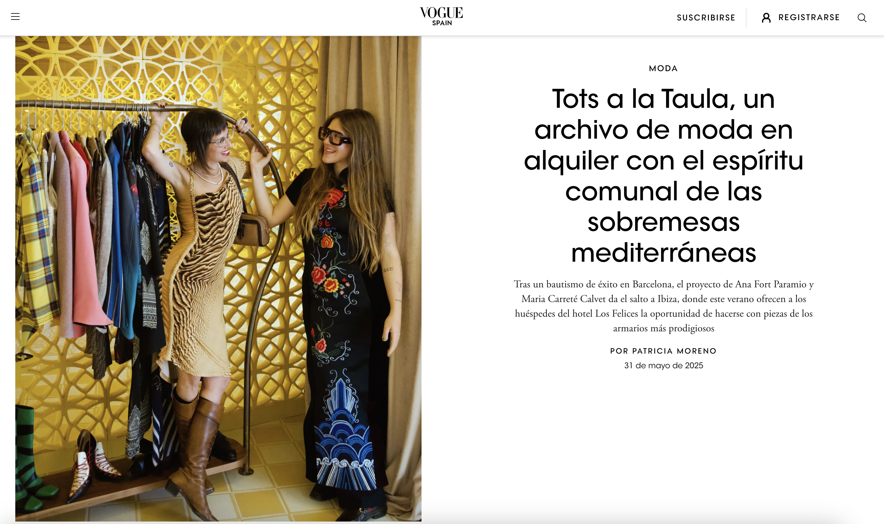 Vogue España | Tots a la Taula: un archivo de moda con alma colectiva
